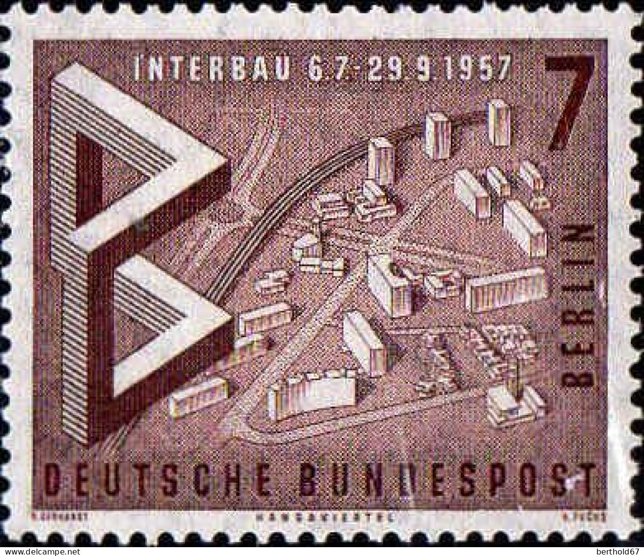Berlin Poste N** Yv:141/143 Interbau Berlin - Unused Stamps