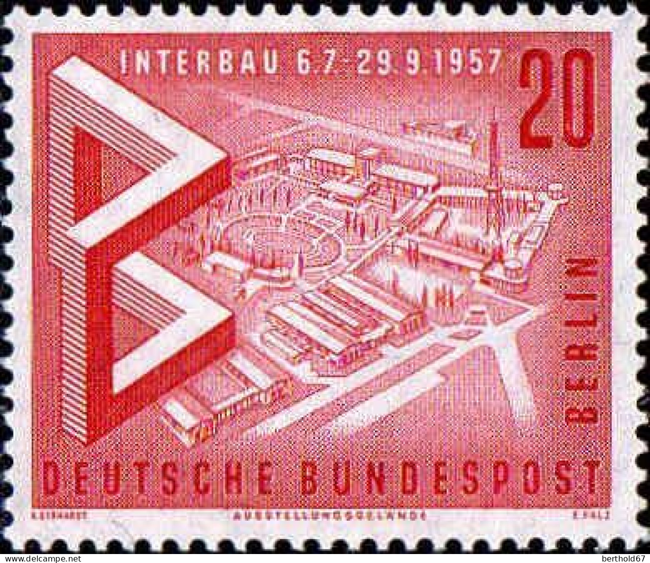 Berlin Poste N** Yv:141/143 Interbau Berlin - Unused Stamps