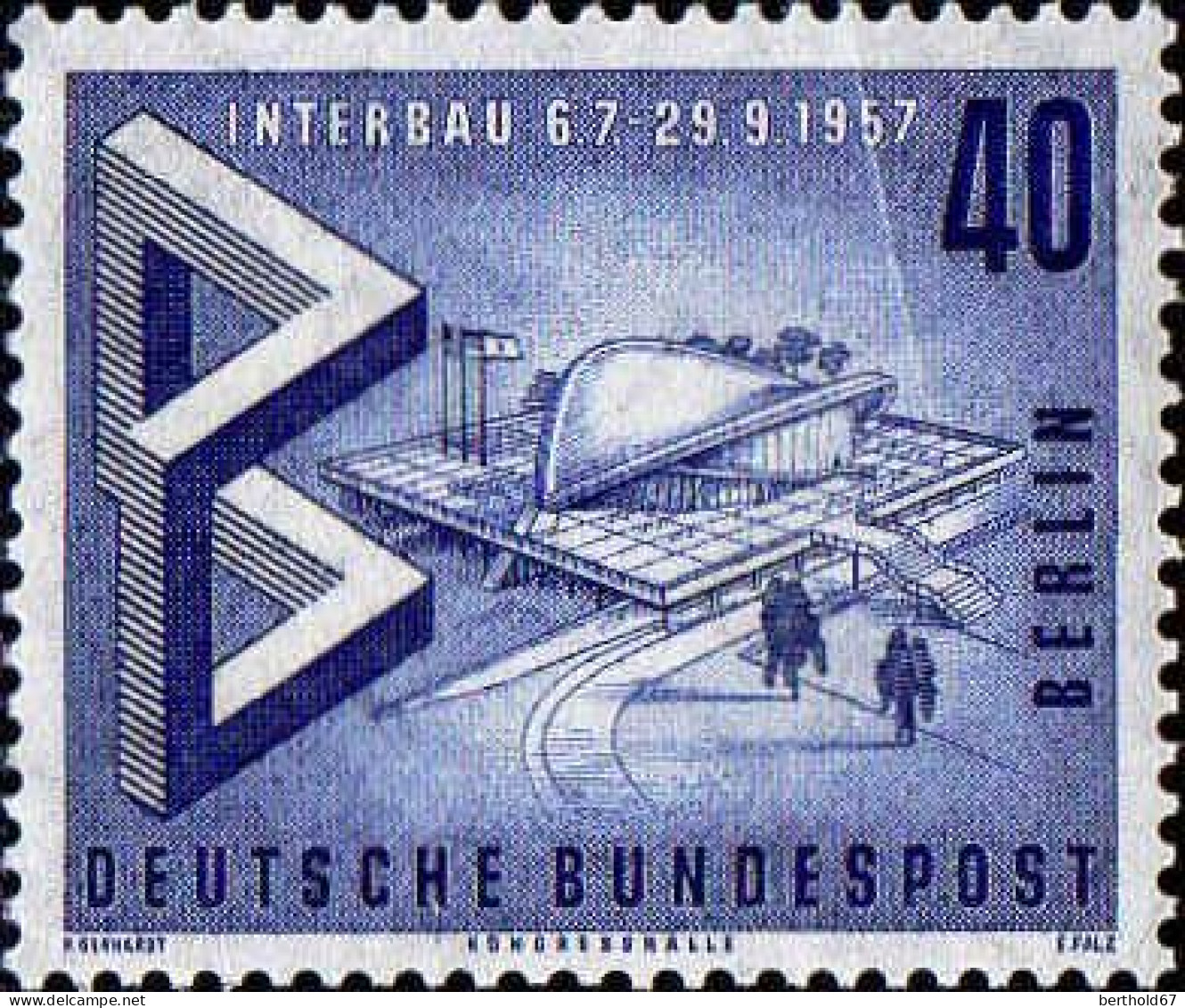 Berlin Poste N** Yv:141/143 Interbau Berlin - Unused Stamps