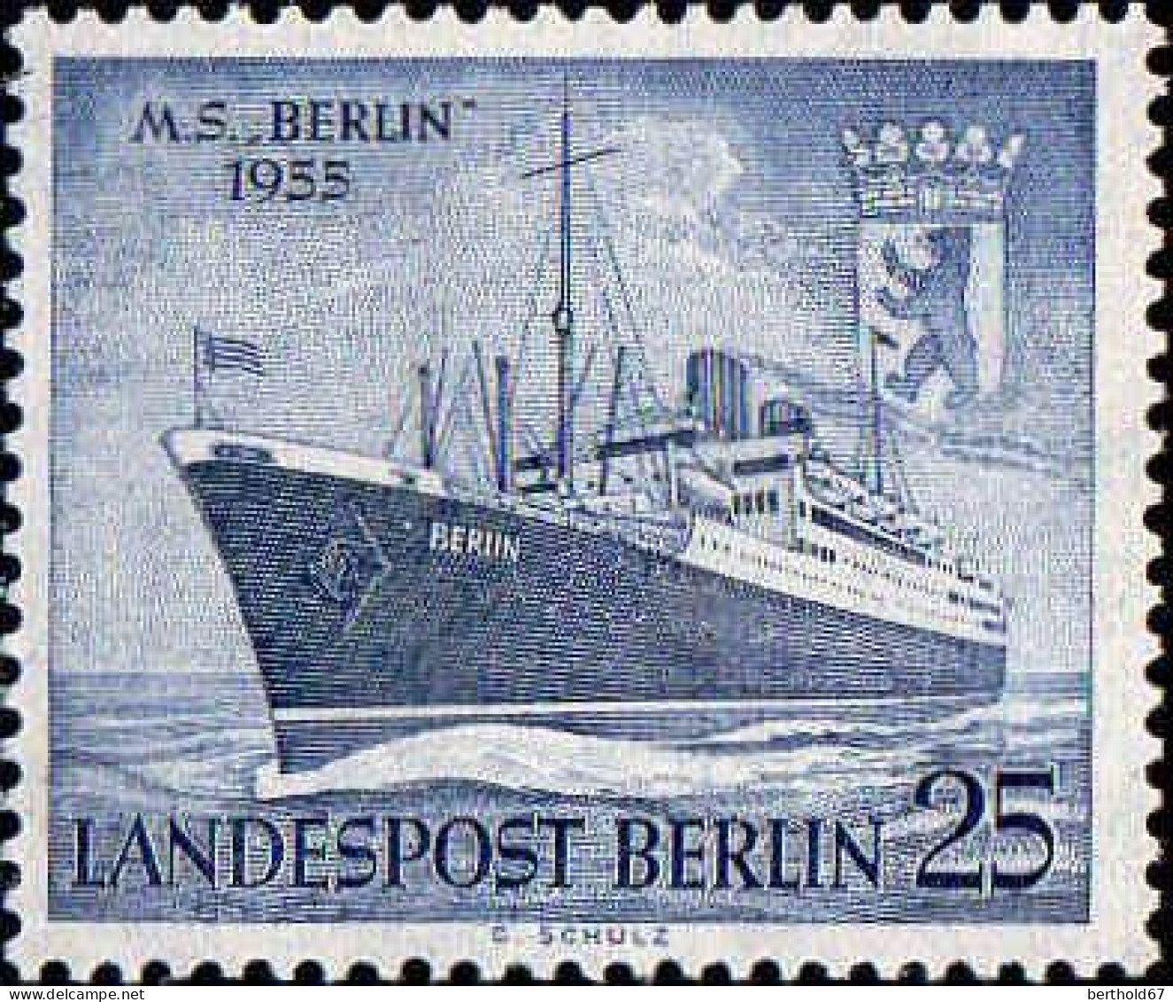 Berlin Poste N** Yv:111/112 Lancement Du Paquebot Berlin - Unused Stamps