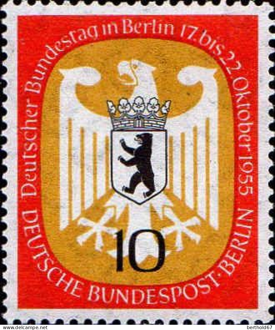 Berlin Poste N** Yv:114/115 Session Du Bundestag à Berlin - Unused Stamps