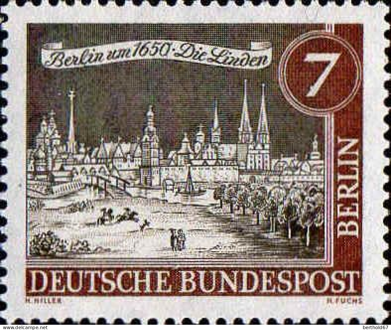 Berlin Poste N** Yv:196/207 Vieux Berlin - Neufs