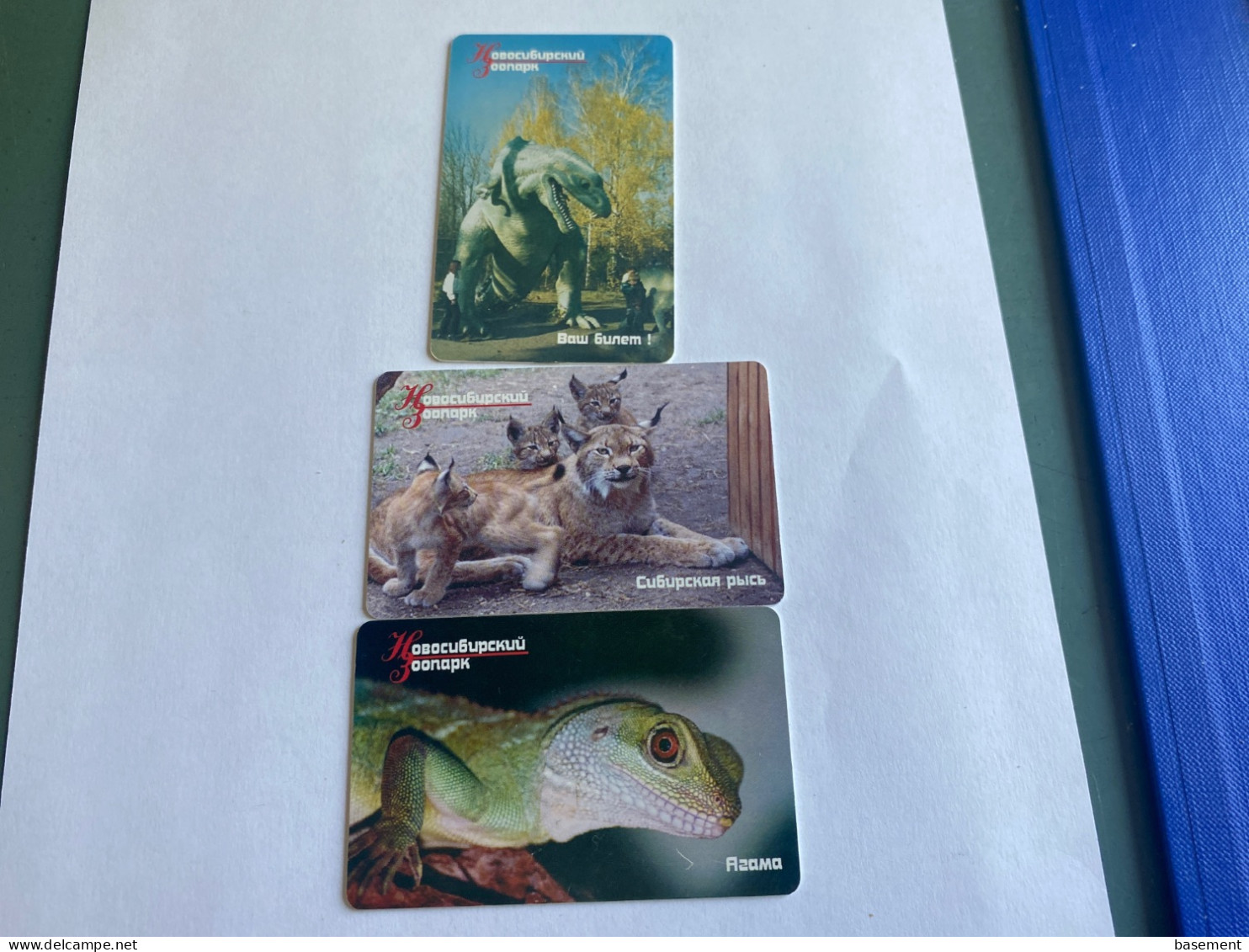 - 4 - Russia Chip Novosibirsk 3 Different Phonecards Animal - Russie