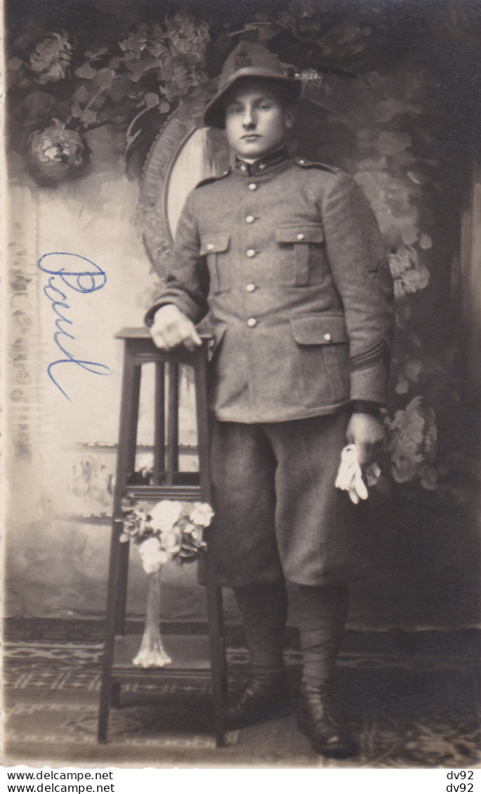 ITALIE MILITAIRE EN TENUE FORMAT CARTE PHOTO - Krieg, Militär