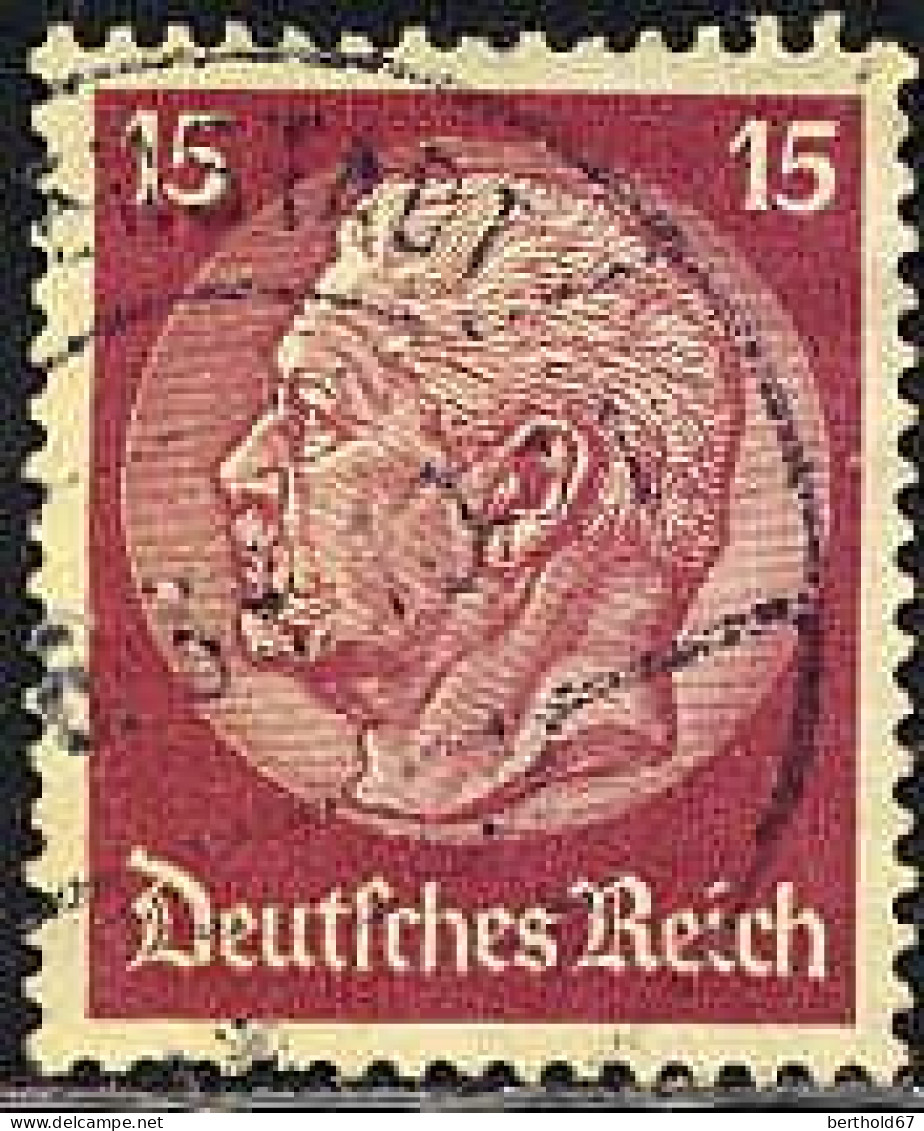 Allemagne Poste Obl Yv:491 Mi:520 Paul Von Hindenburg (TB Cachet Rond) - Usati
