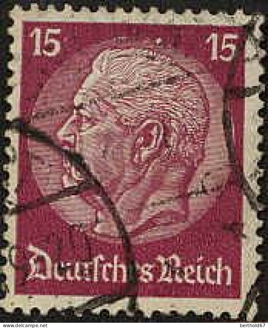 Allemagne Poste Obl Yv:491 Mi:520 Paul Von Hindenburg (cachet Rond) - Usados