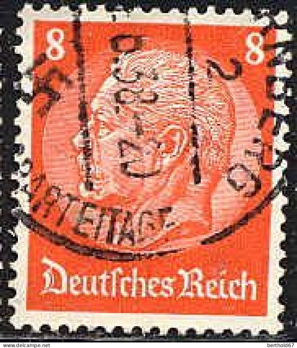 Allemagne Poste Obl Yv:488 Mi:517 Paul Von Hindenburg (TB Cachet Rond) - Gebraucht