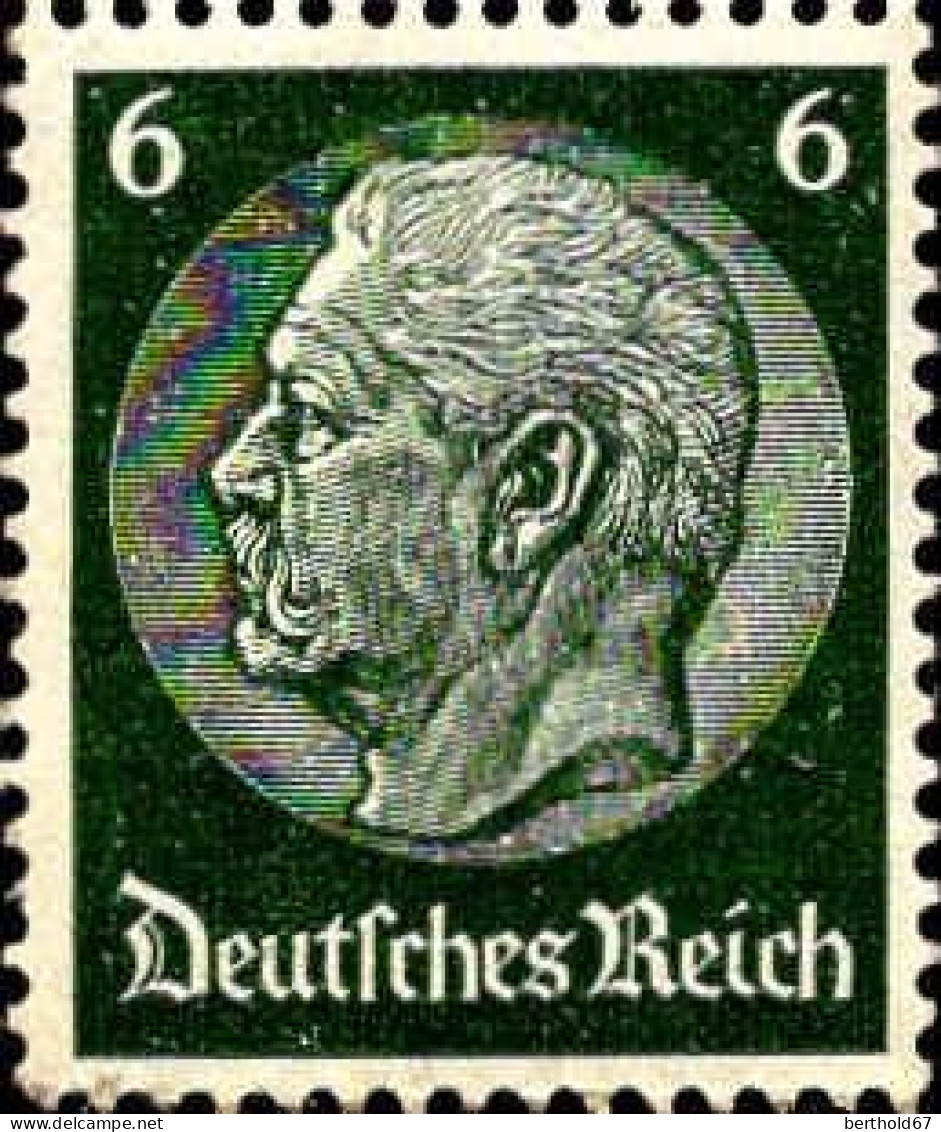 Allemagne Poste N** Yv:445 Mi:484 Paul Von Hindenburg (Petit Def.gomme) - Neufs