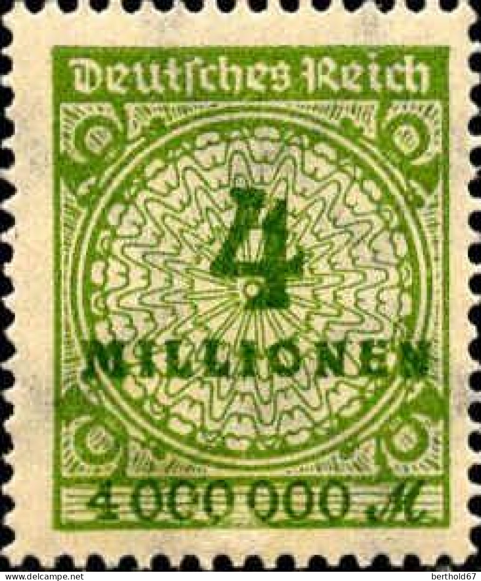 Allemagne Poste N* Yv:297 Mi:316 Chiffre & Cors De Poste (Trace De Charnière) - Unused Stamps