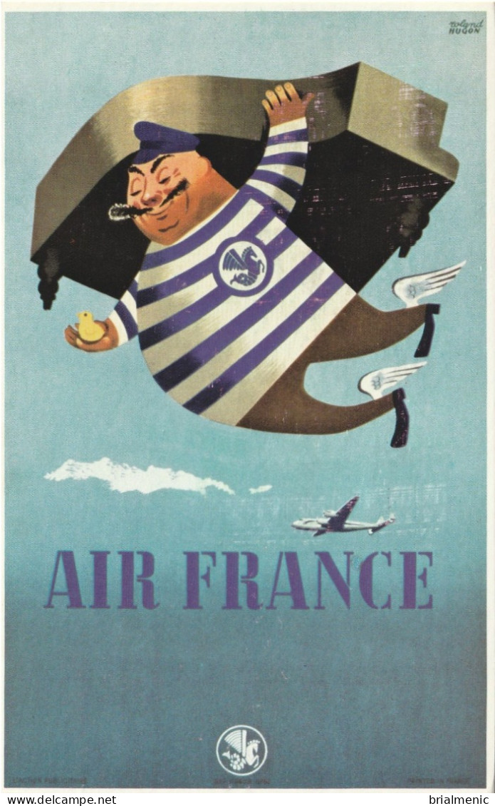 Carte Publicitaire AIR FRANCE  ( Format 17 X 11 ) - Publicidad