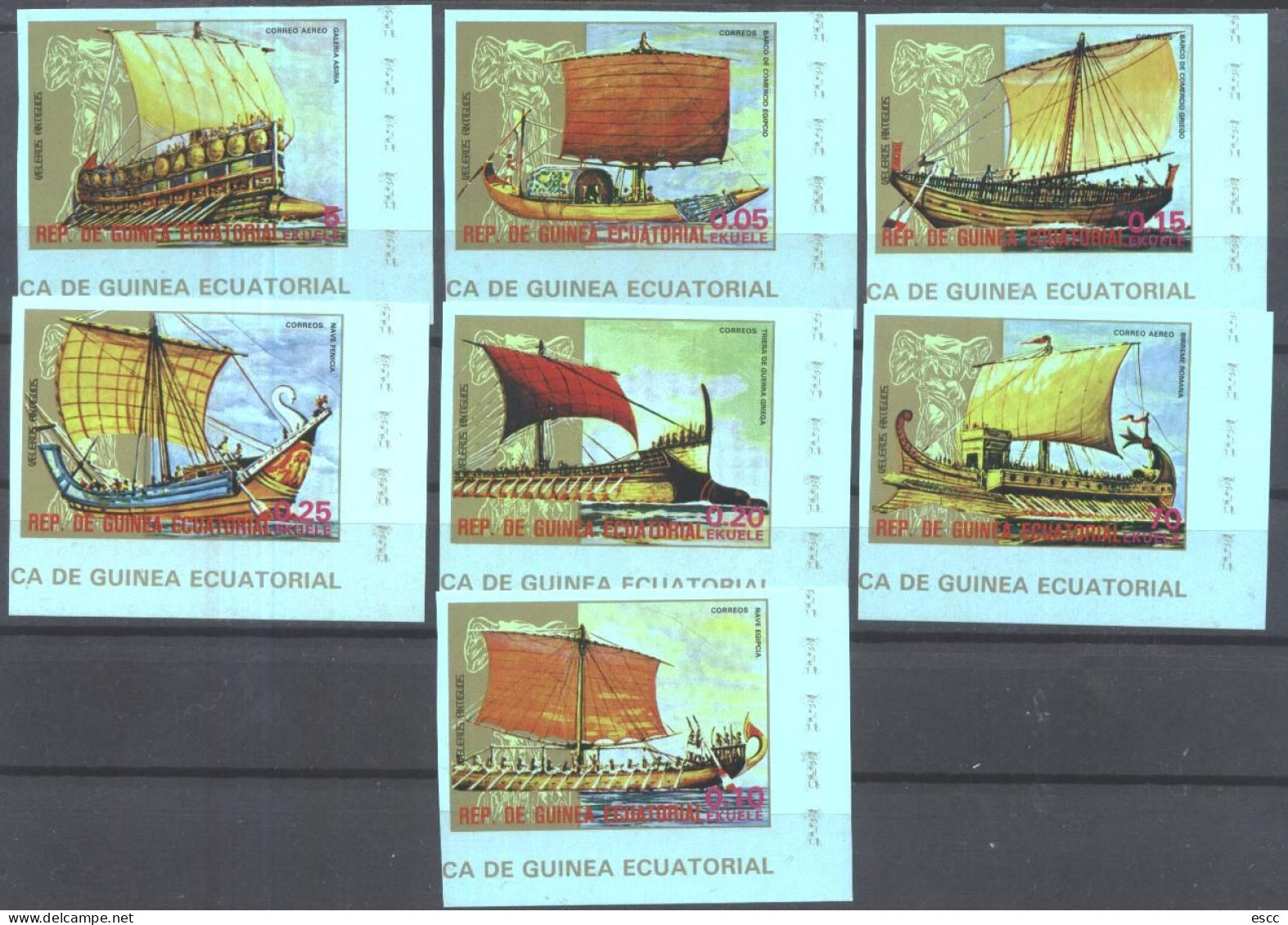 Mint Stamps Ships 1978  From Guinea Equatorial - Schiffe