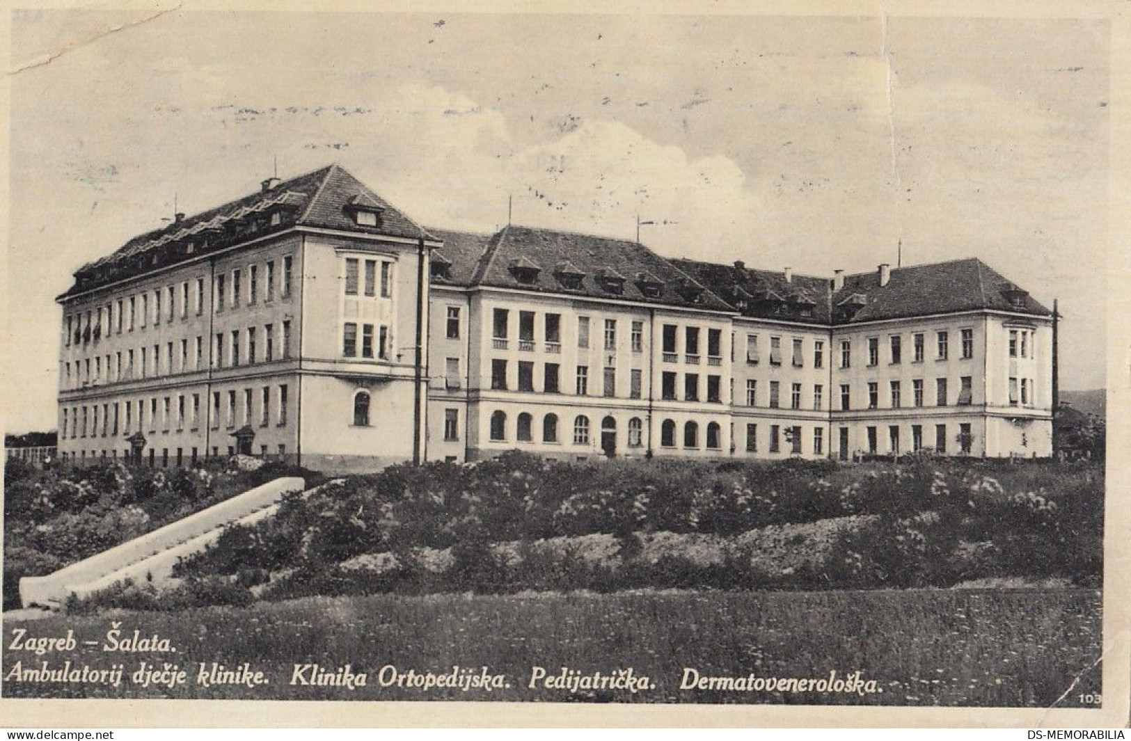 Zagreb - Klinike Na Šalati , Hospital 1937 - Croatia