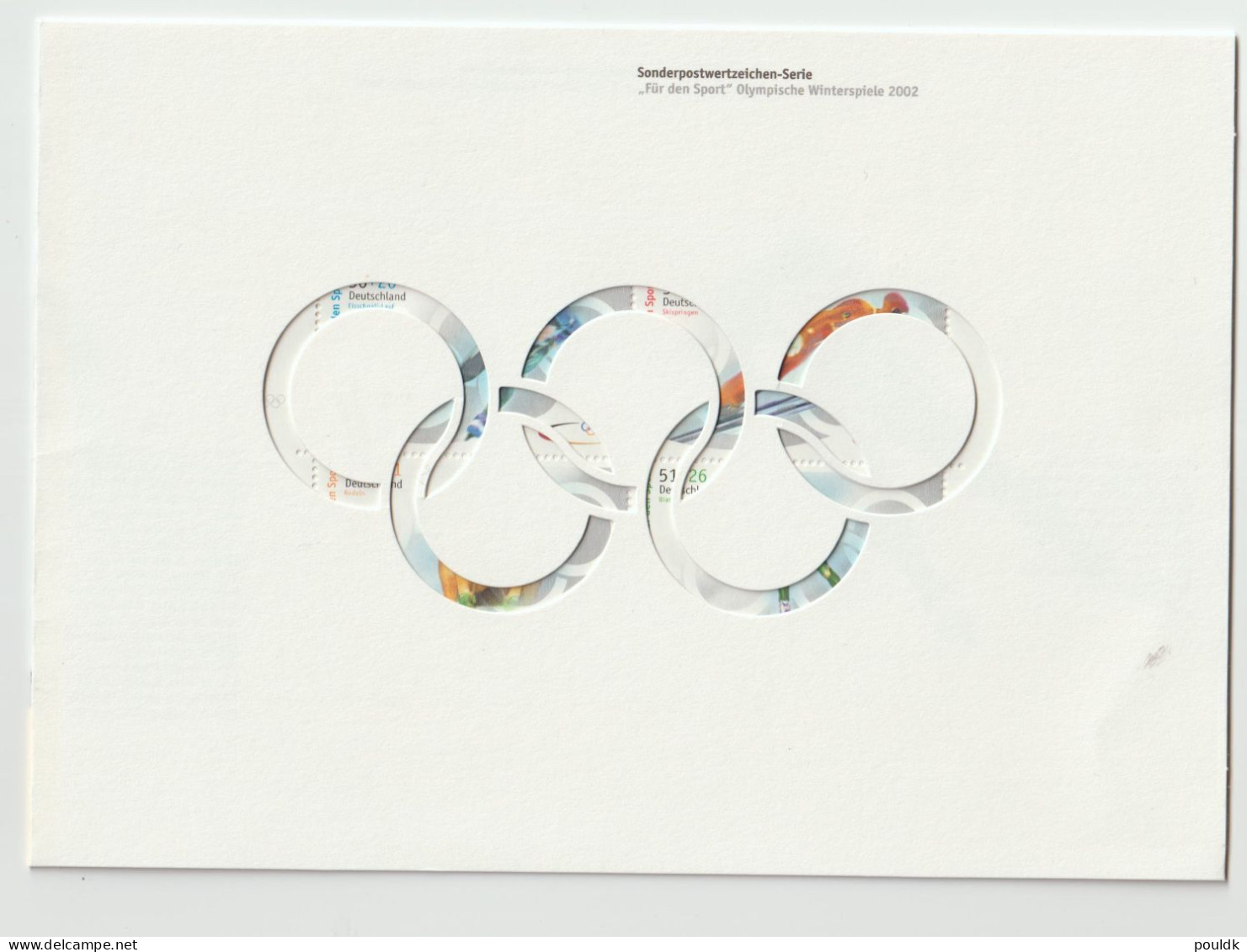 Germany 2002 Olympic Games Salt Lake City Souvenir Sheet Glued Into A Map In Top Of Sheet - Sheet Itself MNH/**. Postal - Hiver 2002: Salt Lake City