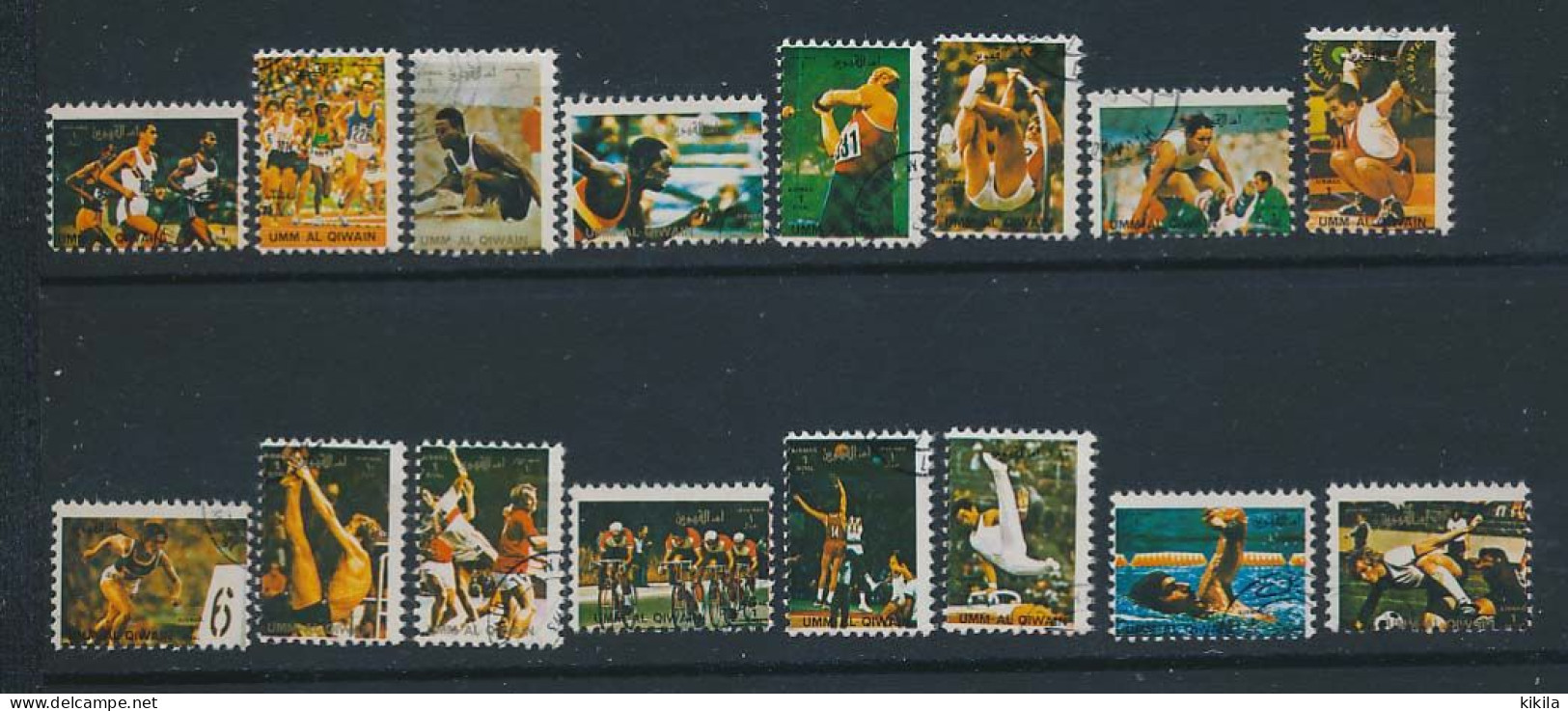 16 Mini-timbres Oblitérés UMM AL QIWAIN X-7 Jeux Olympiques D'été  Olympics Games MUNICH 1972 - Other & Unclassified