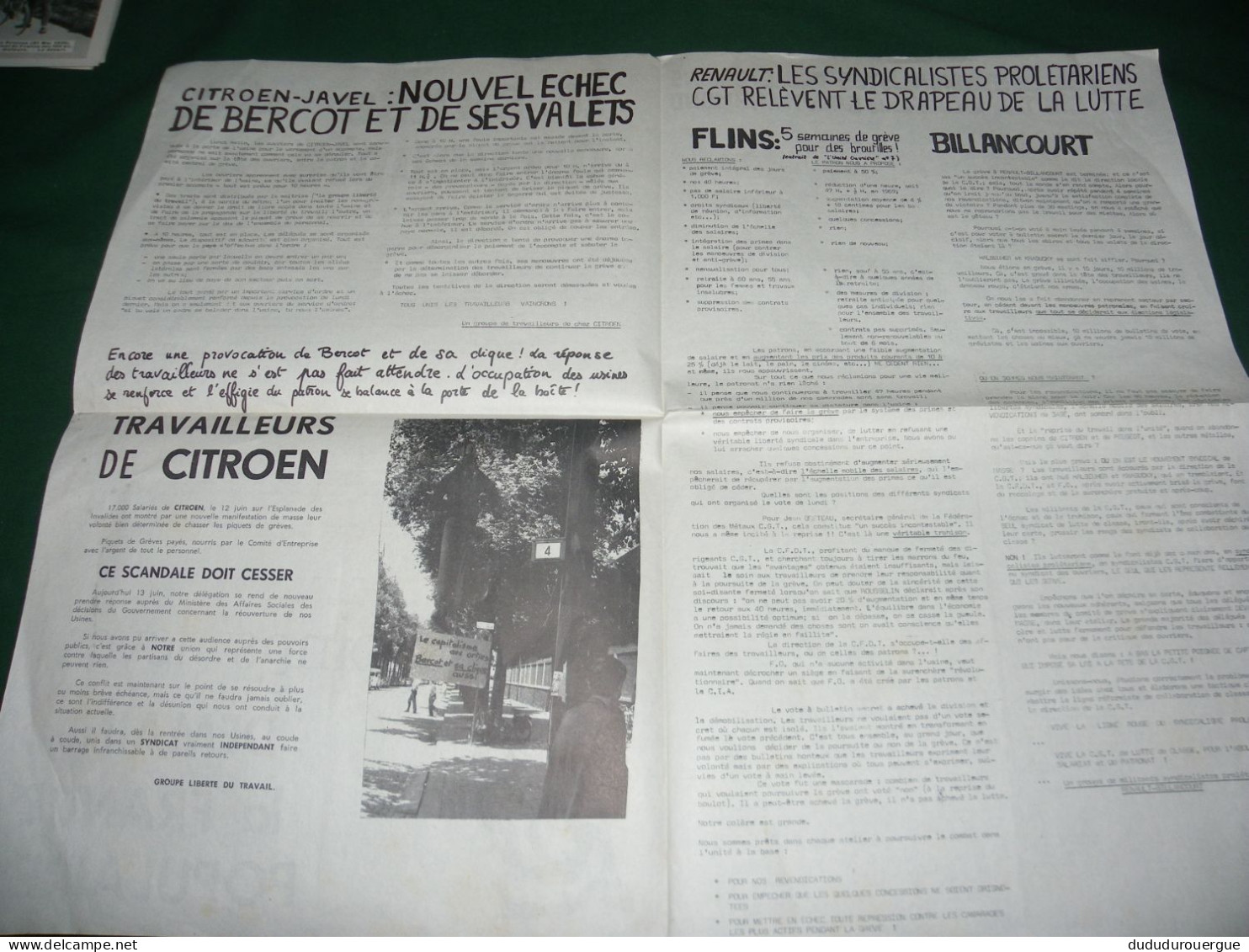 PROPAGANDE 68 : LA CAUSE DU PEUPLE N ° 18  JOURNAL DE FRONT POPULAIRE , 18 / 19 JUIN 1968 - 1950 à Nos Jours