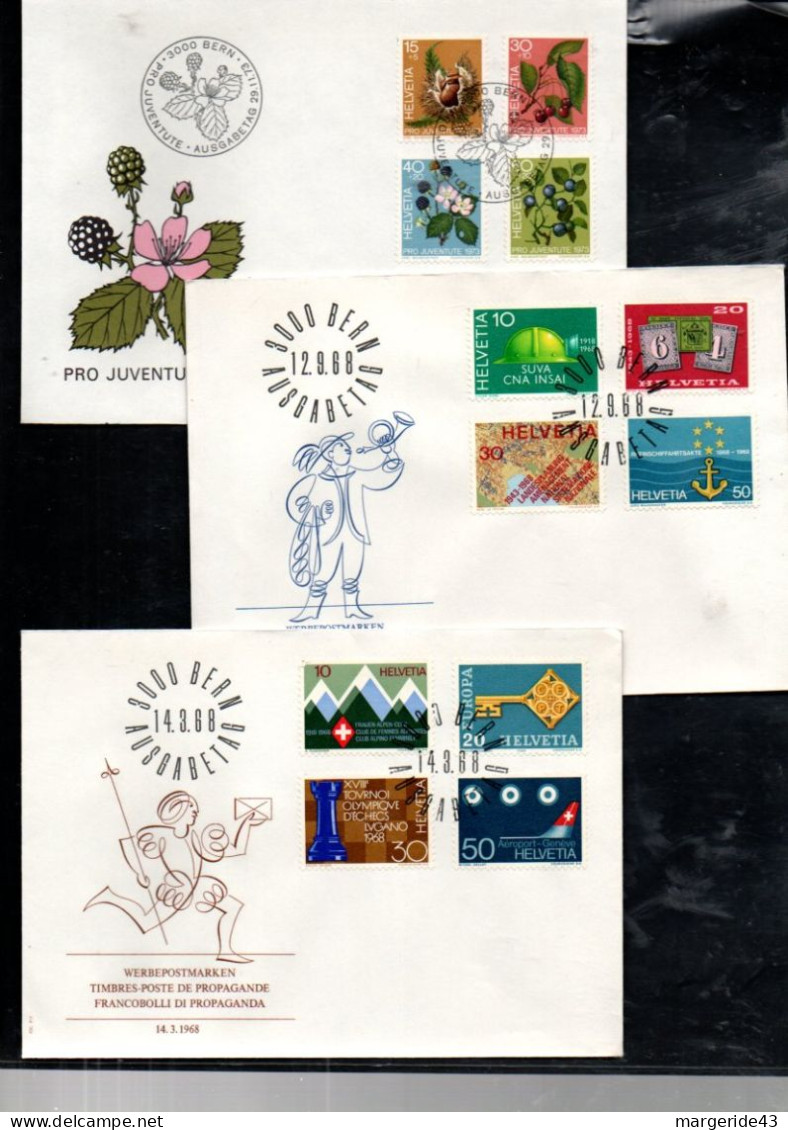 SUISSE LOT DE 47 FDC