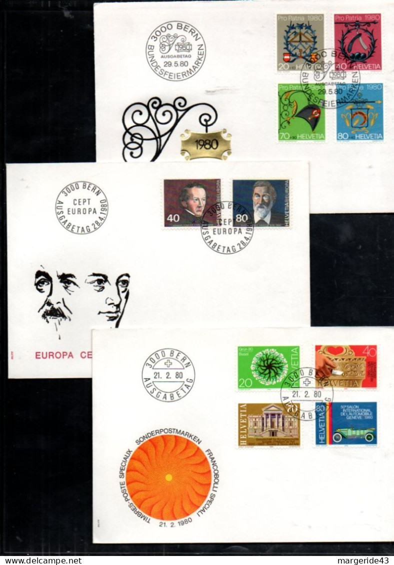 SUISSE LOT DE 47 FDC