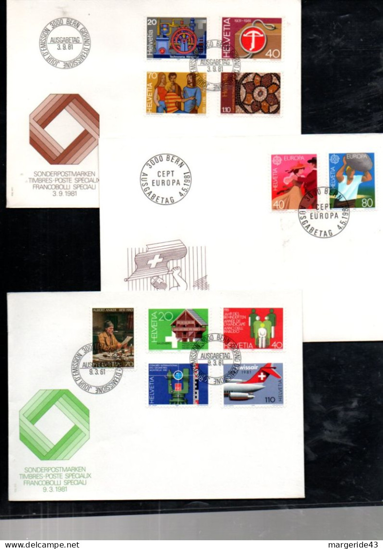 SUISSE LOT DE 47 FDC