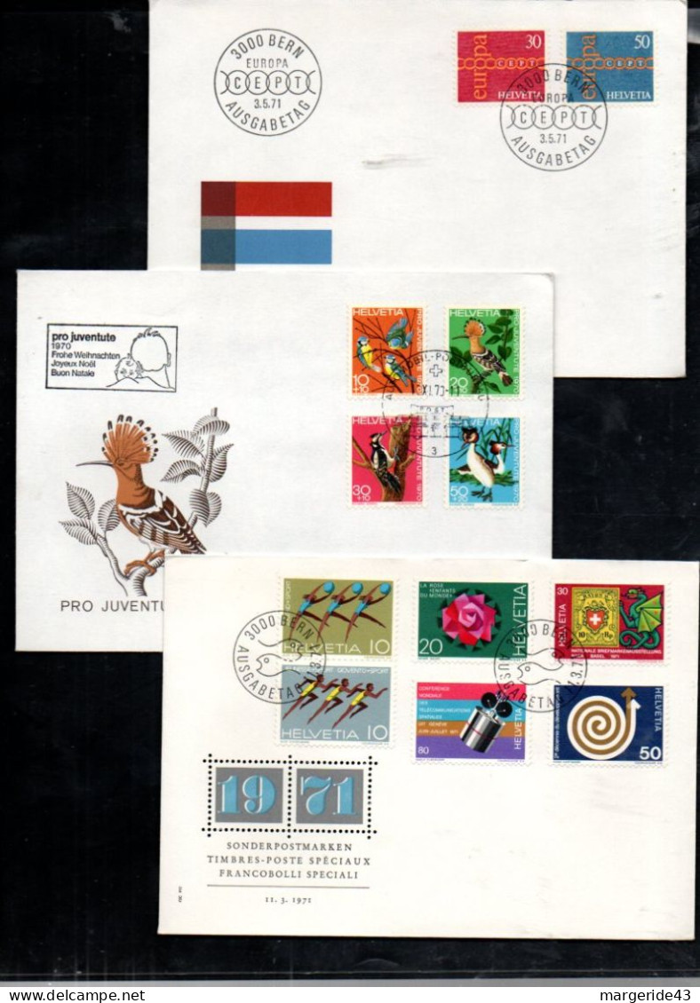 SUISSE LOT DE 47 FDC