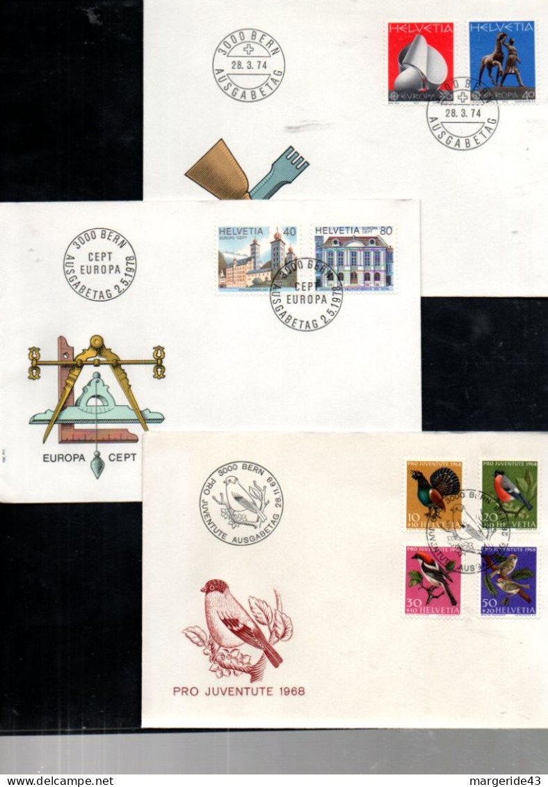 SUISSE LOT DE 47 FDC