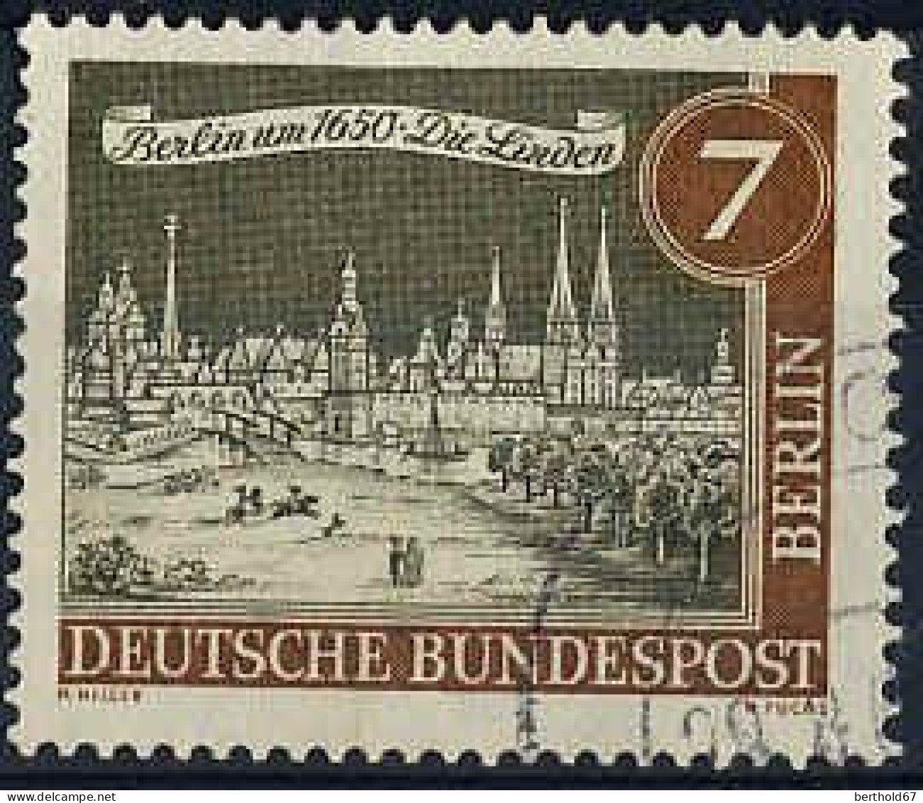 Berlin Poste Obl Yv:196 Mi:218 Die Linden (cachet Rond) - Used Stamps