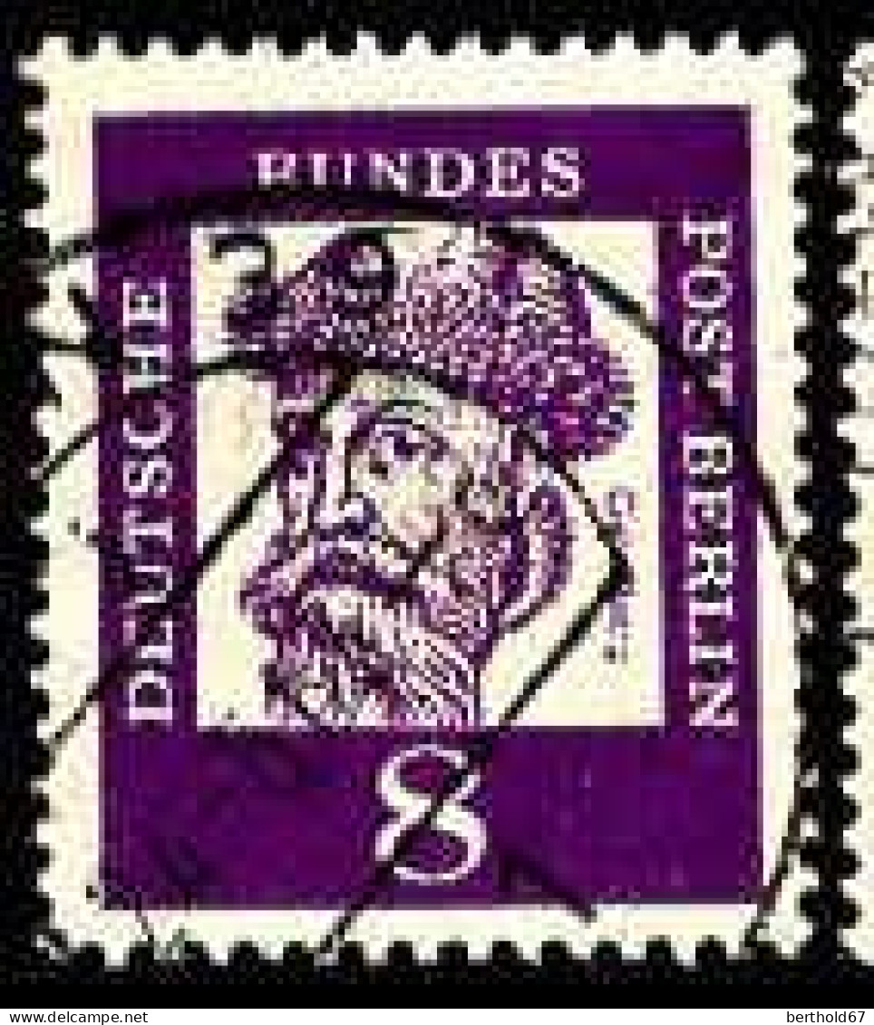 Berlin Poste Obl Yv:180 Mi:201 Johannes Gutenberg (TB Cachet Rond) - Used Stamps