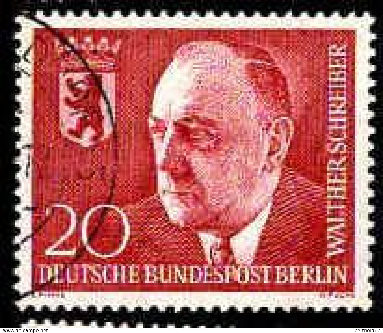 Berlin Poste Obl Yv:171 Mi:192 Walter Schreiber Maire De Berlin (Beau Cachet Rond) - Gebruikt