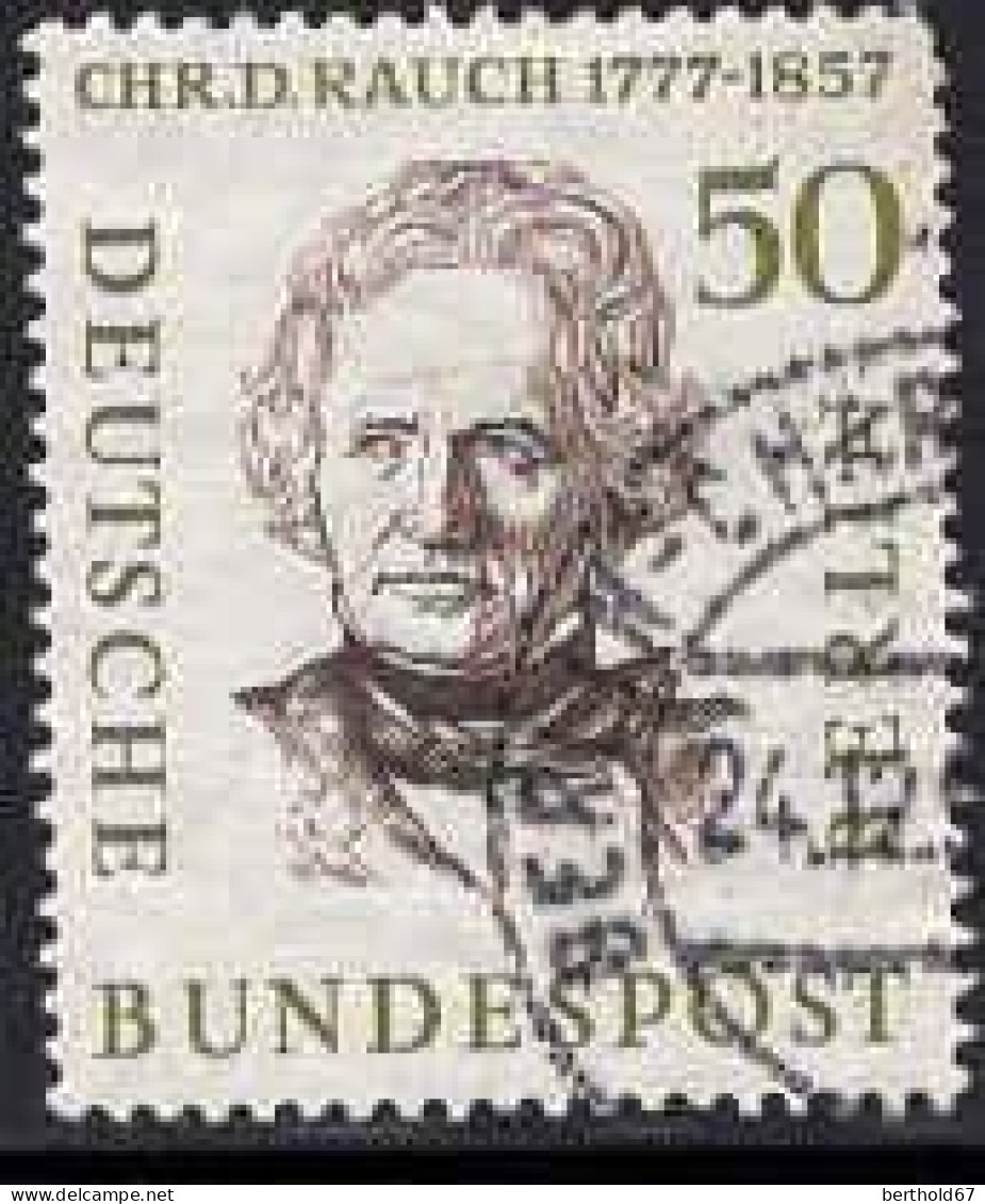 Berlin Poste Obl Yv:151 Mi:172 Christian Daniel Rauch Sculpteur (une Dent Manquante) - Used Stamps