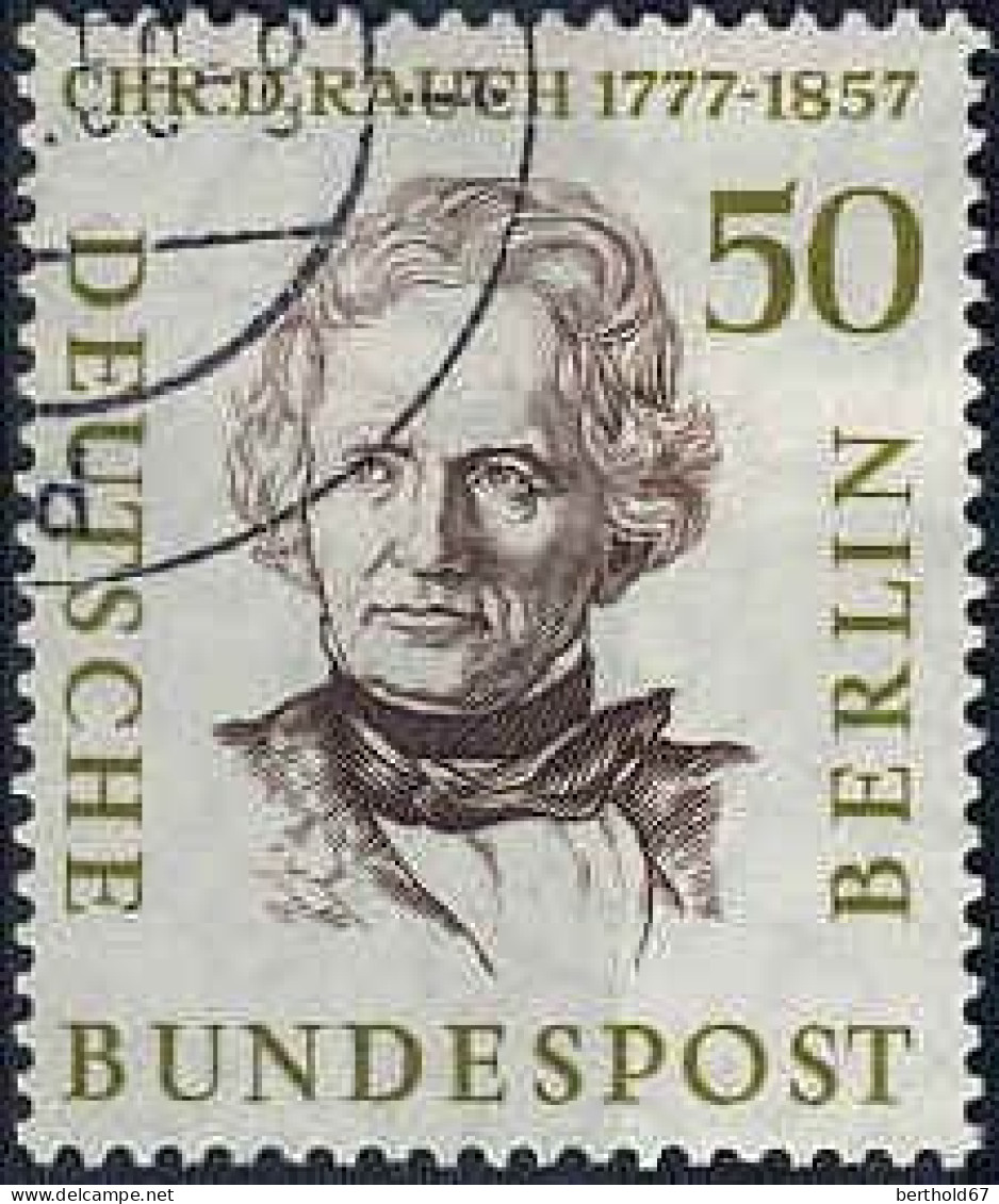 Berlin Poste Obl Yv:151 Mi:172 Chr.D.Rauch 1777-1857 (Sculpteur) (beau Cachet Rond) - Used Stamps