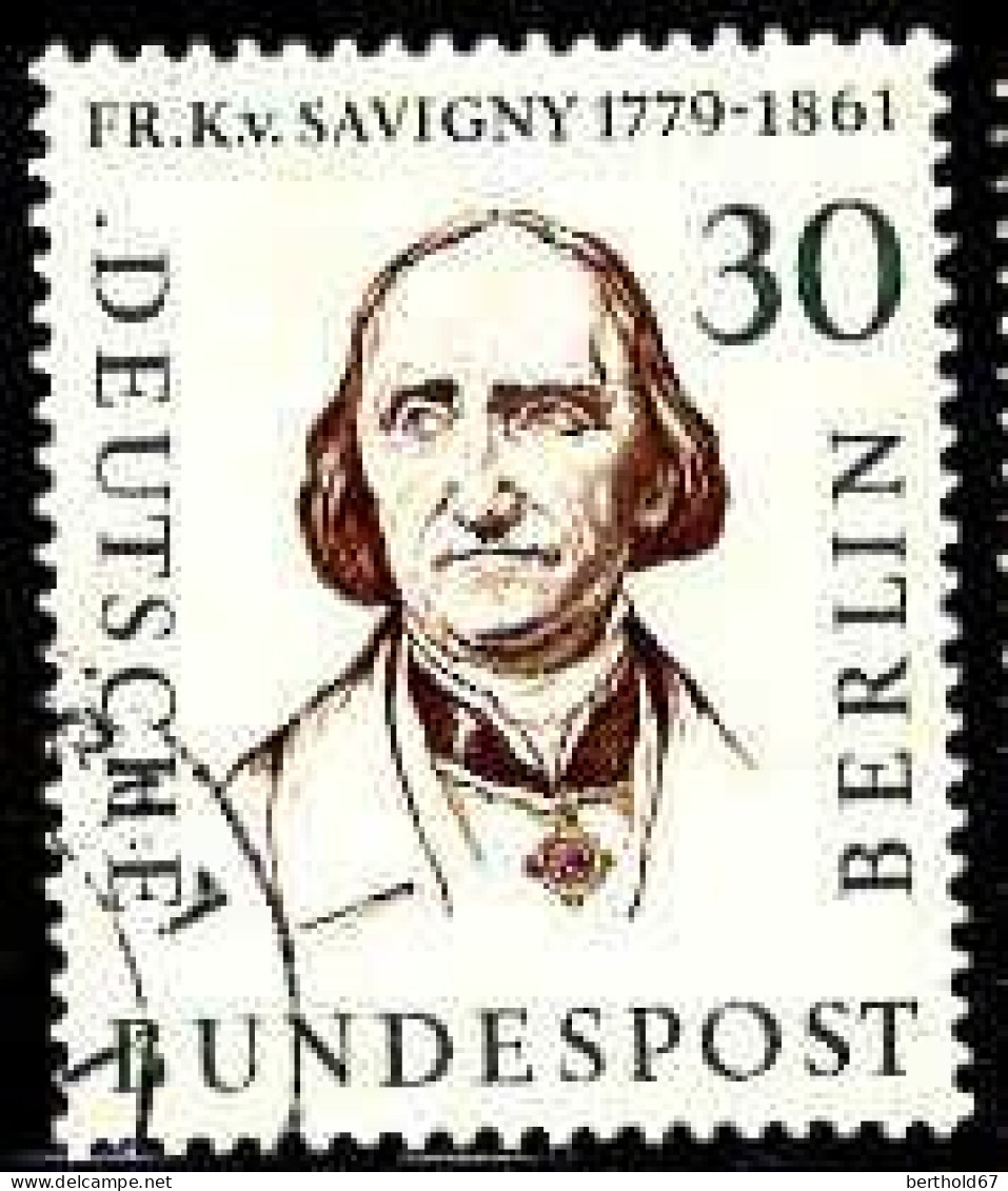 Berlin Poste Obl Yv:150 Mi:170 Friedrich Carl Von Savigny Juriste (cachet Rond) - Used Stamps