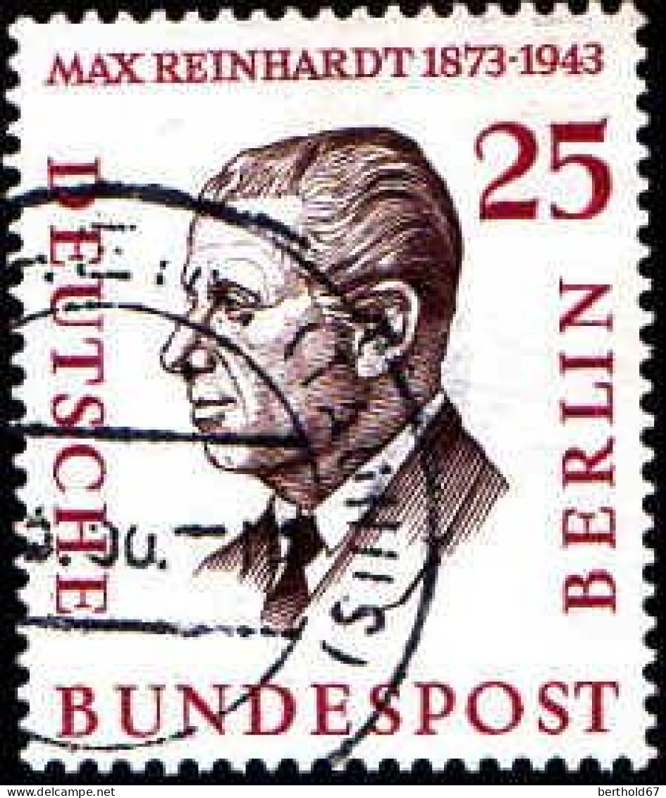 Berlin Poste Obl Yv:149 Mi:169 Max Reinhardt Regisseur De Theatre (TB Cachet Rond) - Gebruikt
