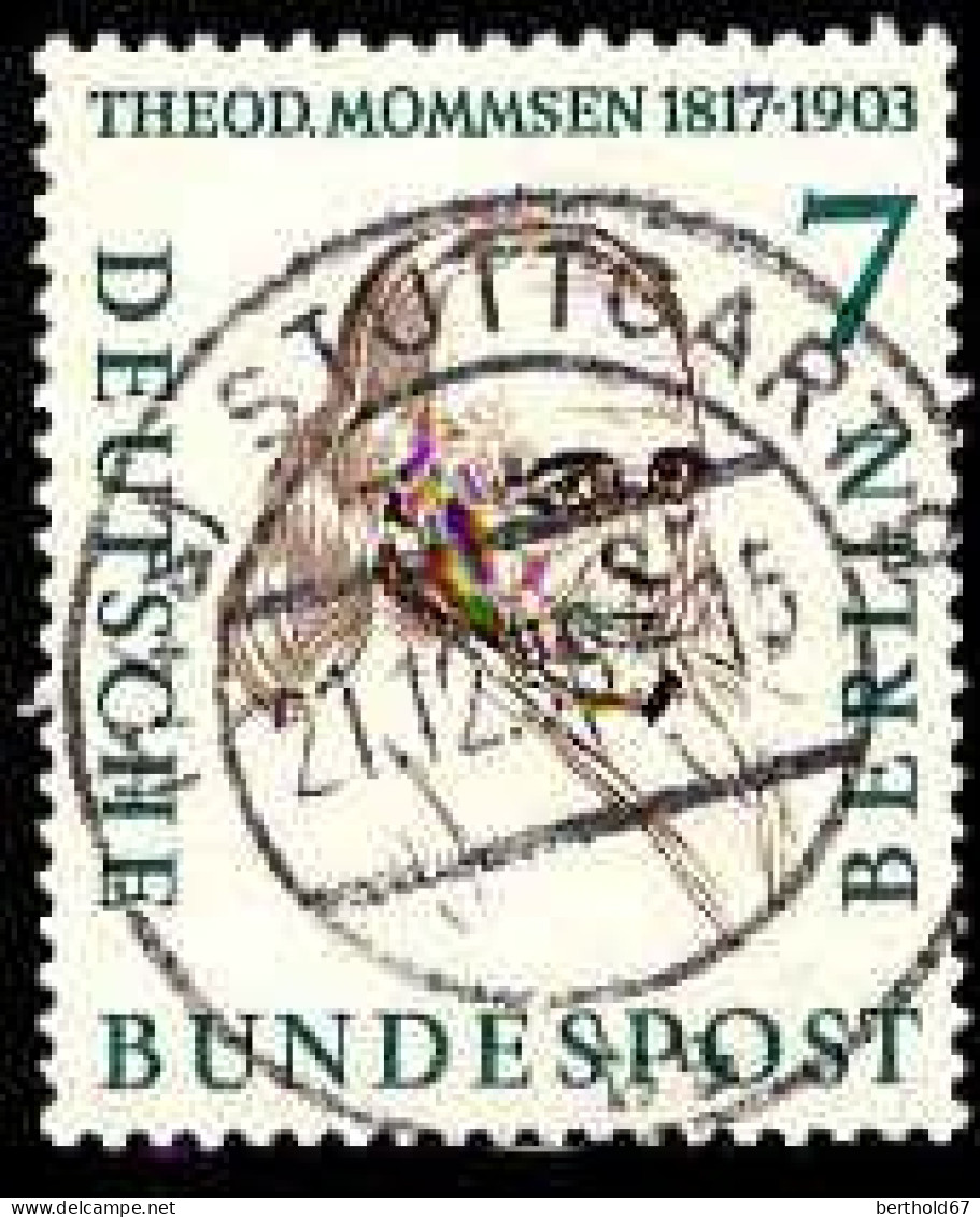 Berlin Poste Obl Yv:144 Mi:163 Theodor Mommsen Historien (TB Cachet à Date) 21-12-57 - Gebraucht