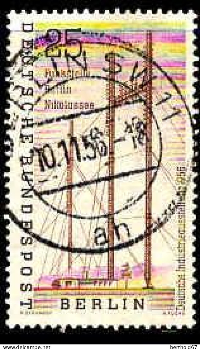 Berlin Poste Obl Yv:138 Mi:157 Deutsche Industrieausstellung Funkstelle (TB Cachet à Date) 10-11-56 - Used Stamps