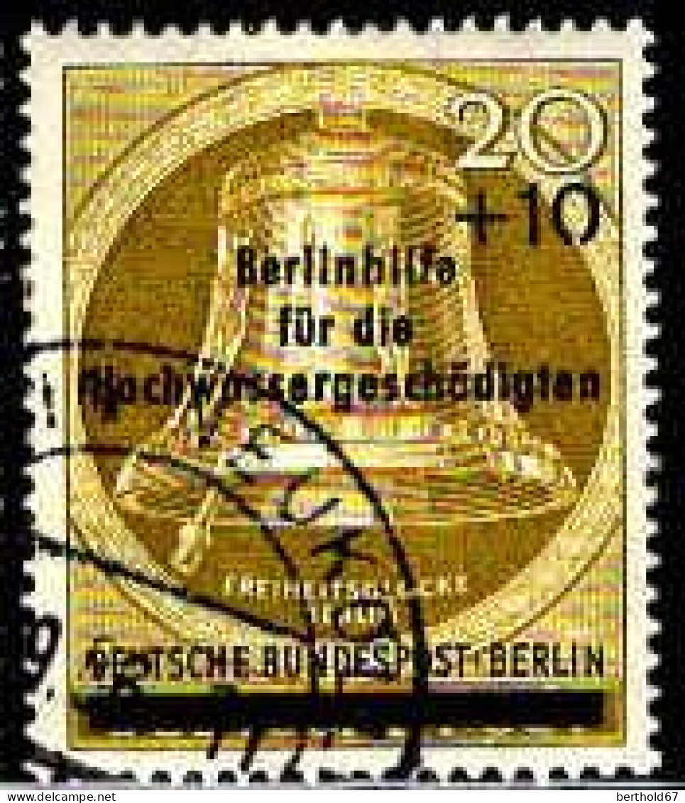 Berlin Poste Obl Yv:136 Mi:155 Freiheitsglocke Berlin Marteau à Gauche (TB Cachet Rond) - Usados