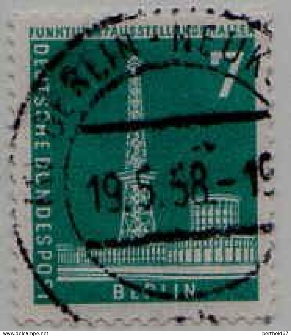 Berlin Poste Obl Yv:127 Mi:142 Funkturm (TB Cachet à Date) 19-5-58 - Gebraucht