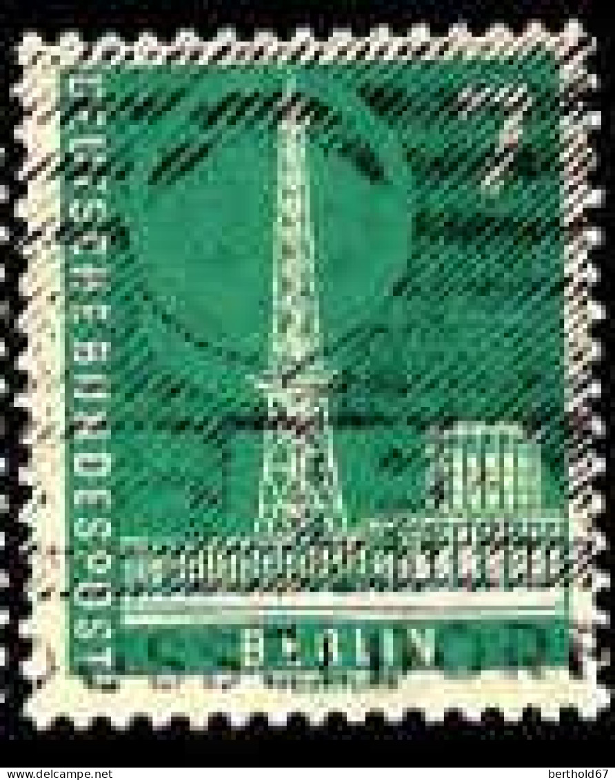 Berlin Poste Obl Yv:120 Mi:135 Funkturm (Belle Obl.mécanique) - Usados