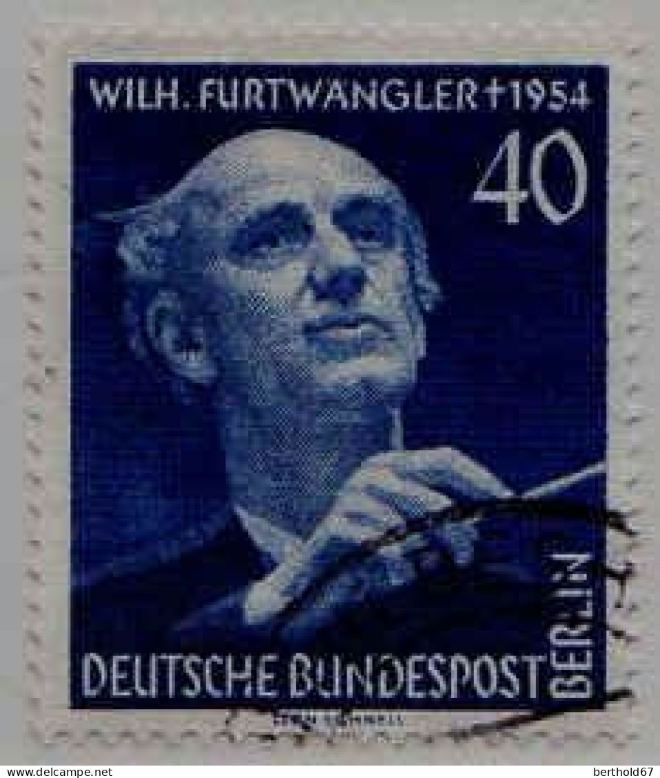 Berlin Poste Obl Yv:113 Mi:128 Wilh.Furtwängler Chef D'orchestre & Musicien (cachet Rond) - Gebraucht