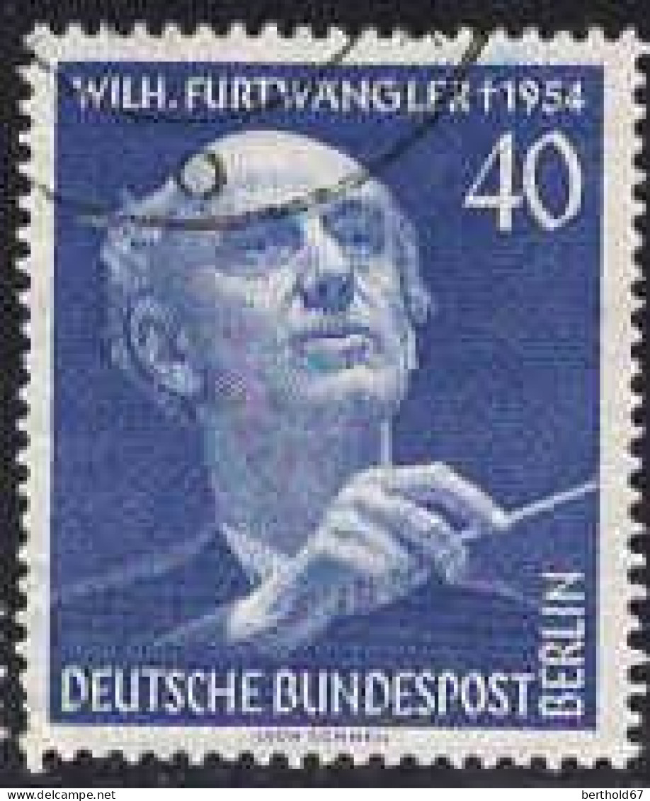 Berlin Poste Obl Yv:113 Mi:128 Wilh.Furtwängler Chef D'orchestre & Musicien (Beau Cachet Rond) - Gebraucht