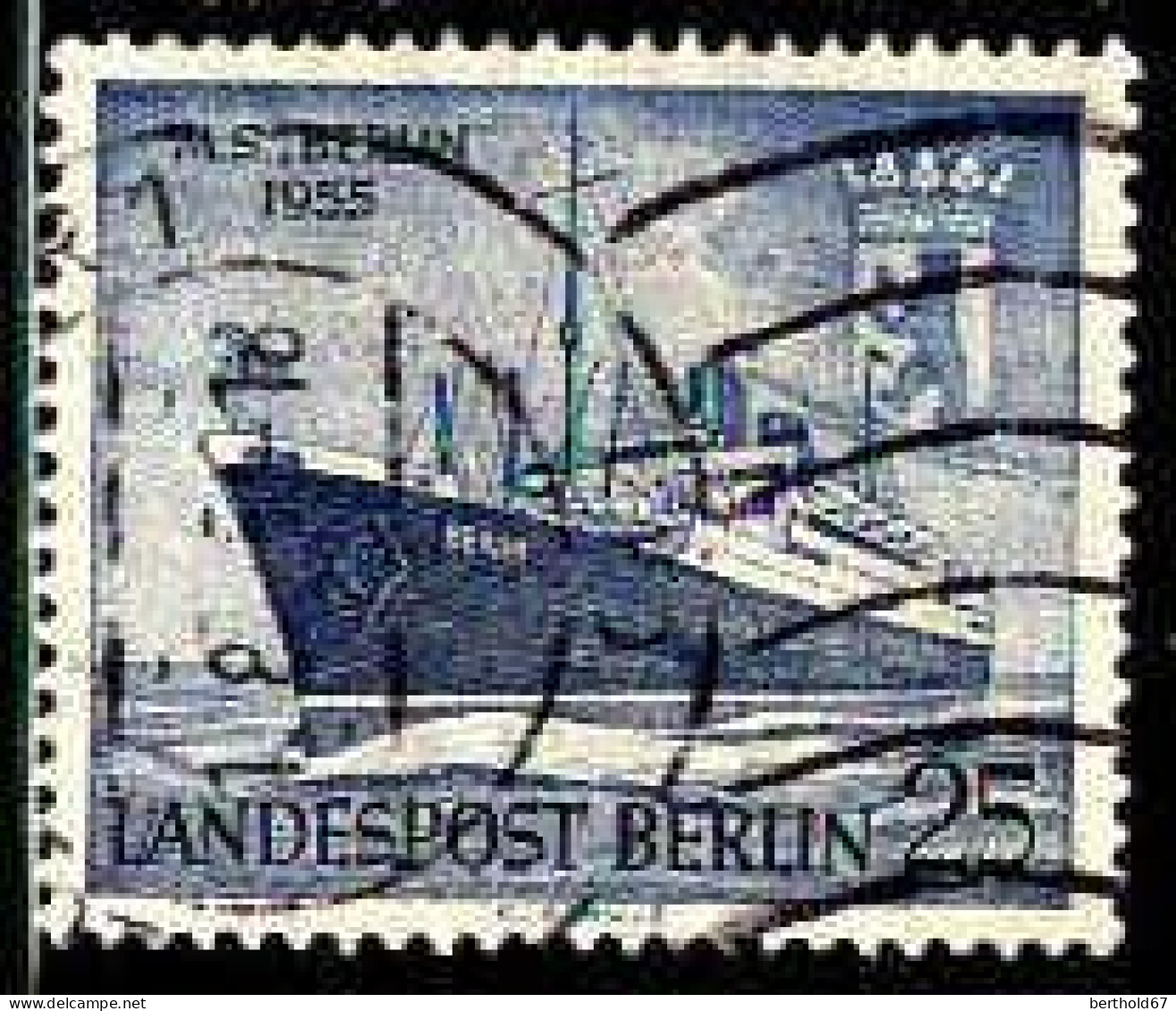 Berlin Poste Obl Yv:112 Mi:127 MS Berlin (cachet Rond) - Oblitérés