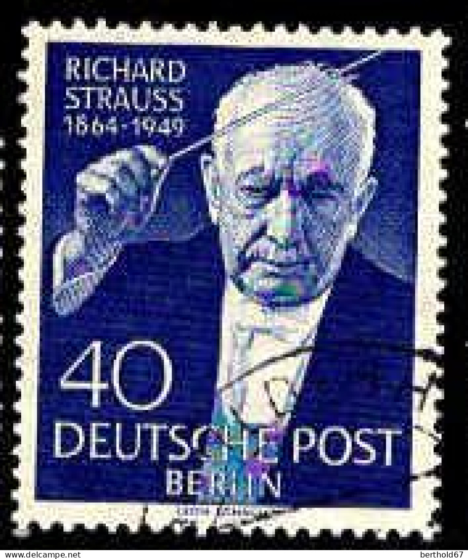 Berlin Poste Obl Yv:109 Mi:124 Richard Strauss Compositeur (TB Cachet Rond) - Gebruikt
