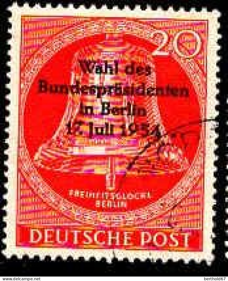 Berlin Poste Obl Yv:108 Mi:118 Freiheitsglocke Berlin Marteau Au Milieu (cachet Rond) - Gebraucht