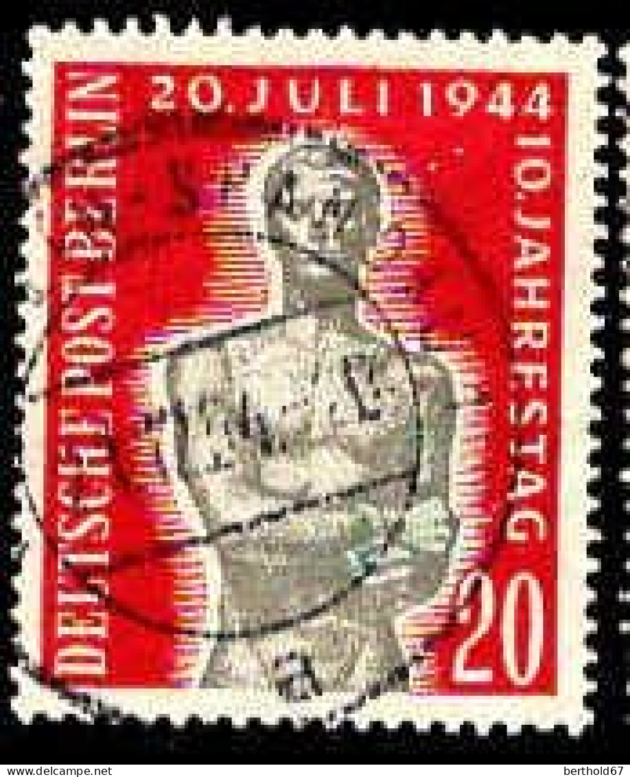 Berlin Poste Obl Yv:106 Mi:119 20.juli 1944 10.Jahrestag (Beau Cachet Rond) - Oblitérés