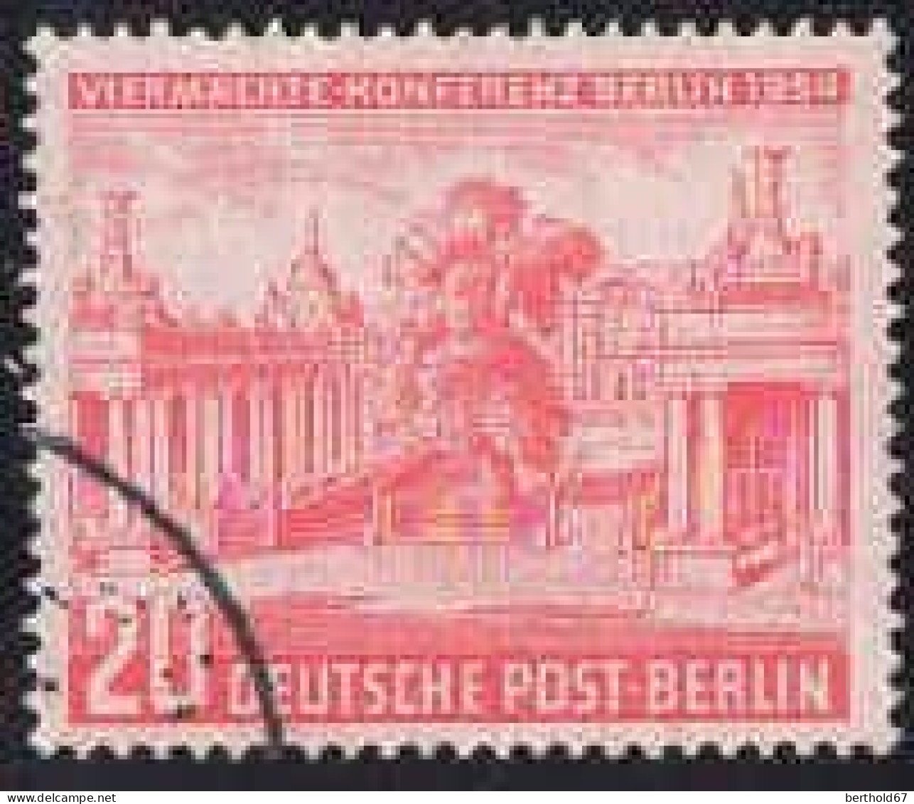 Berlin Poste Obl Yv:104 Mi:116 Viermächte-Konferenz Berlin Kleistplatz (cachet Rond) - Usados