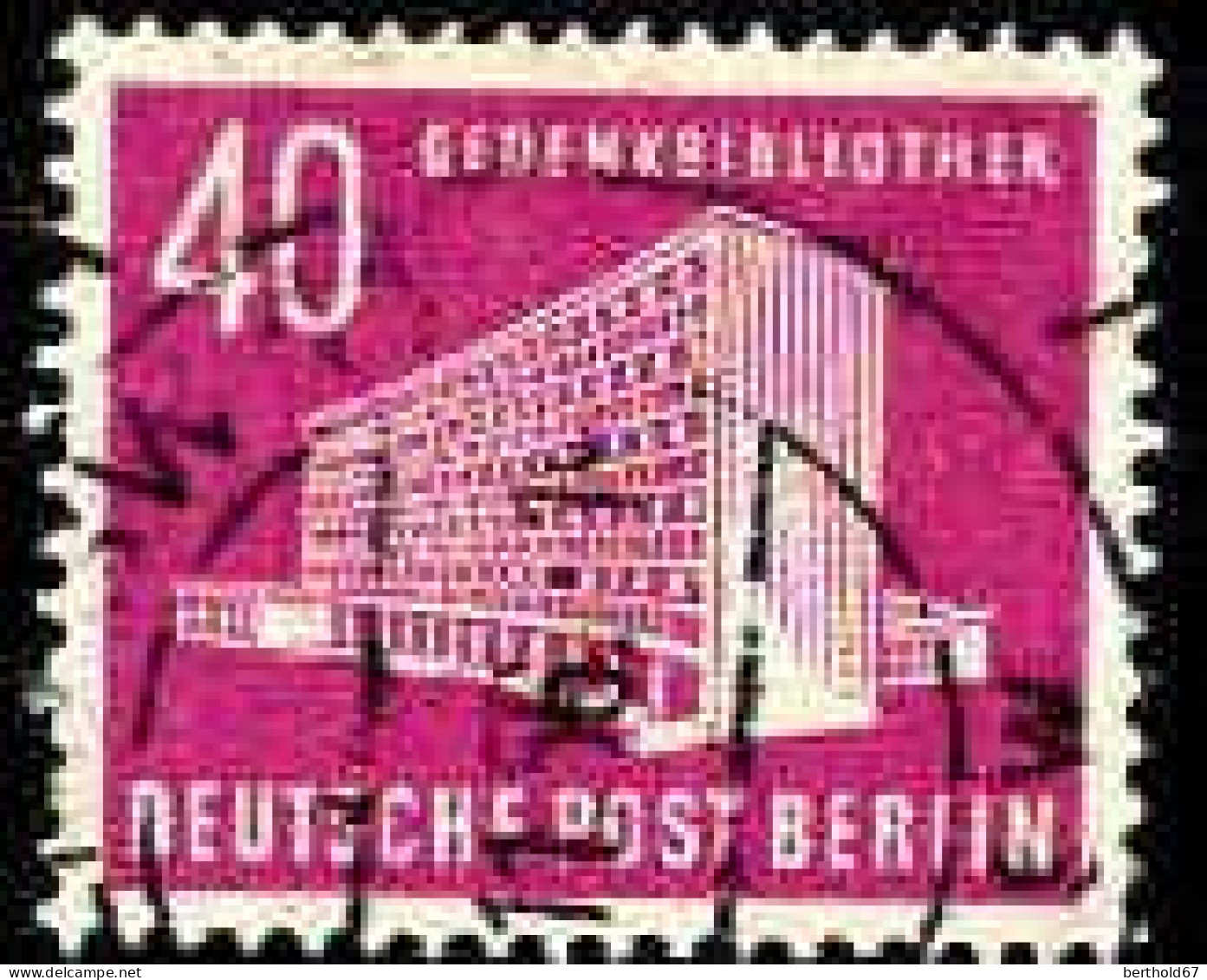 Berlin Poste Obl Yv:101 Mi:122 Gedenkbibliothek (Beau Cachet Rond) - Usados