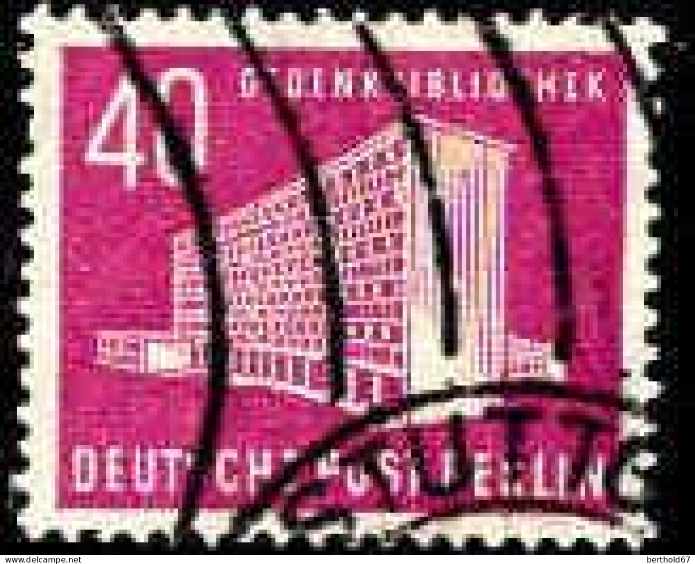Berlin Poste Obl Yv:101 Mi:122 Gedenkbibliothek (cachet Rond) - Gebruikt