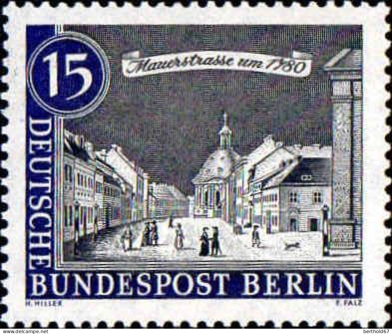 Berlin Poste N** Yv:198 Mi:220 Mauerstrasse Um 1780 - Neufs