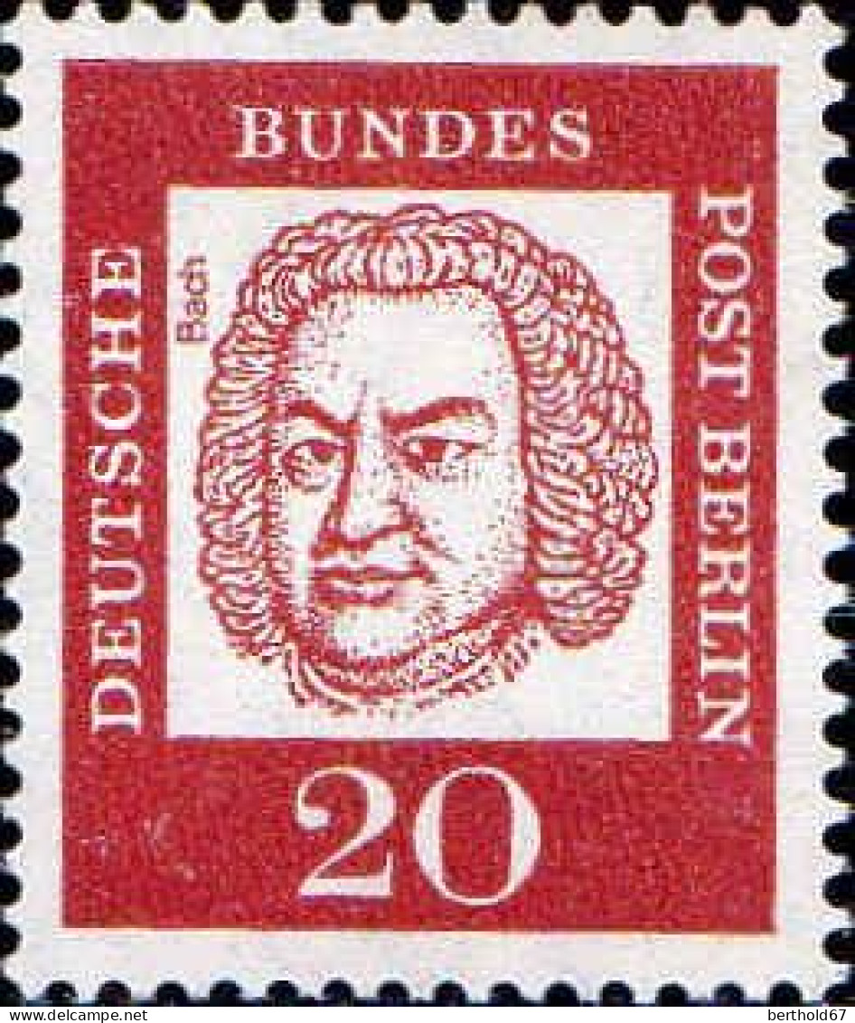 Berlin Poste N** Yv:183 Mi:204 Johann Sebastian Bach Compositeur - Neufs