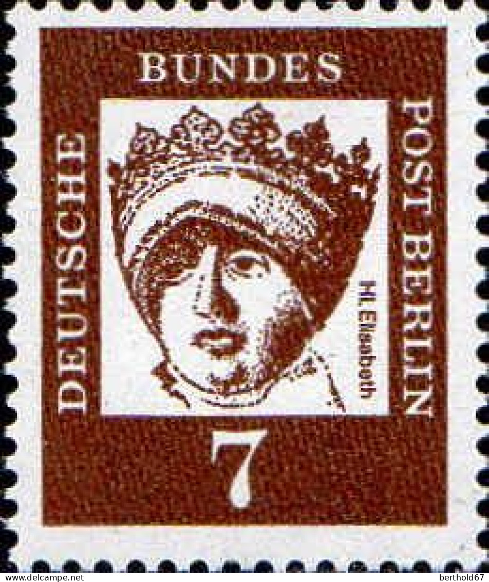 Berlin Poste N** Yv:179 Mi:200 Elisabeth Von Thüringen - Neufs