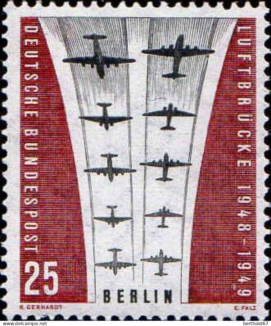 Berlin Poste N** Yv:167 Mi:188 Luftbrücke - Unused Stamps