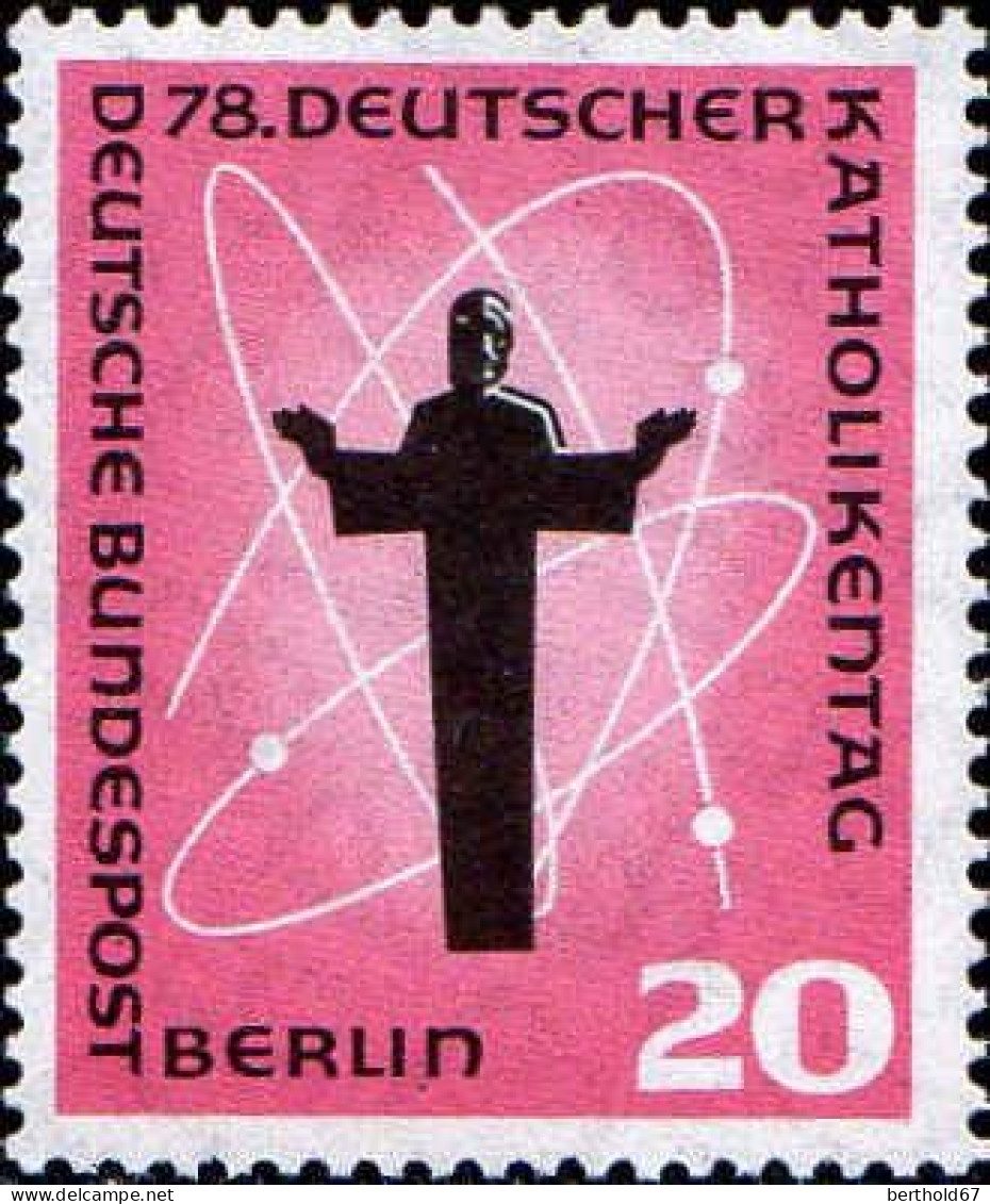 Berlin Poste N** Yv:160 Mi:180 Deutscher Katholikentag - Neufs